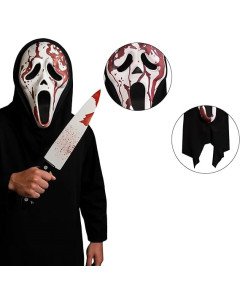 Maska Krzyk na Halloween Kostium Przebranie Scream Strój Straszny Horror