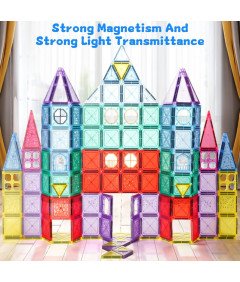 Klocki Magnetyczne Konstrukcyjne Zestaw 70 Elementów Edukacyjne Zabawki