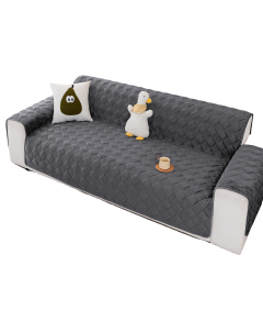 Pokrowiec Narzuta na Kanapę Sofę Koc 120x185 cm Miękki Antypoślizgowy Szary