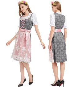 Sukienka Bawarska Kostium Strój Tradycyjny Dirndl Na Oktoberfest Rozmiar M