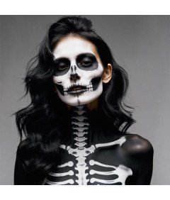 Tatuaże Na Twarz na Halloween Zestaw 4 Arkusze Tatuaż Tymczasowy