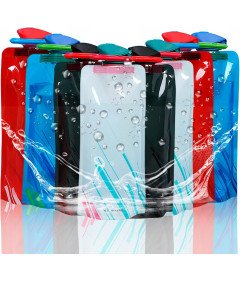 Zestaw 8 Sztuk Składana Butelka Na Wodę 700 ml Elastyczny Bidon Turystyczny