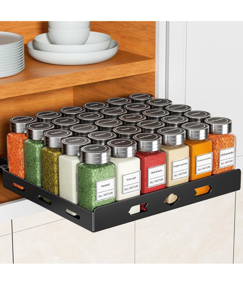 Organizer Na Przyprawy Wysuwany Do Szafki Kuchennej Regał Teleskopowy Duzy