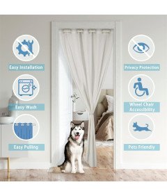 Zasłona Drzwiowa Motocross Mikrofibra Termiczna Kotara 86x203 Cm