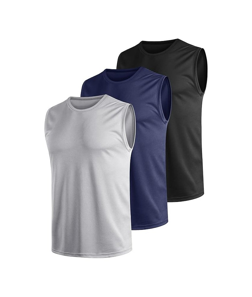 Tank Top Męski Szybkoschnący Oddychający Zestaw 3 Sztuki Na Siłownię 3XL