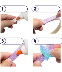 Zestaw do Robienia Opasek DIY dla Dziewczynek Syrenka Zestaw Prezent