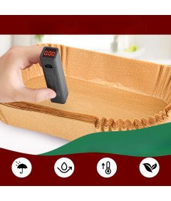 Papier do Pieczenia Frytkownica Airfryer Ninja 220 szt 20,5 x 14 cm