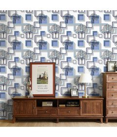 Tapeta Okleina Samoprzylepna Ścienna na Meble Niebieska 44,5 cm x 10 m