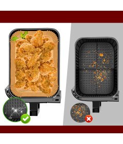 Papier do Pieczenia Frytkownica Airfryer Ninja 220 szt 20,5 x 14 cm