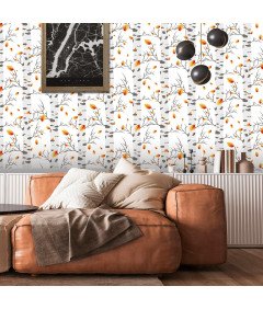 Tapeta Okleina Samoprzylepna do Ścian Mebli Białe Brzozy 44,5 cm x 1 m