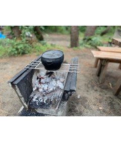 Ruszt do Grilla ze Stali Nierdzewnej do Kuchenek Palenisk 40x13 cm do 10 kg