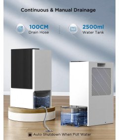 EasyAcc Osuszacz Powietrza X2 3w1 3 L Grzejnik Wentylator do Łazienki