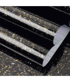 Tapeta Samoprzylepna Okleina 60x500 cm Ściany Meble Blaty Lastryko Czarna