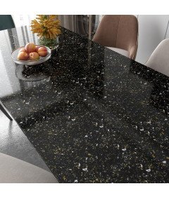 Tapeta Samoprzylepna Okleina 60x500 cm Ściany Meble Blaty Lastryko Czarna