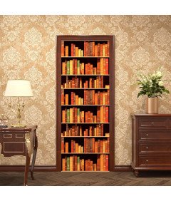 Tapeta Okleina Naklejka Ścienna Efekt 3D Biblioteka Książki 44,5x700 cm