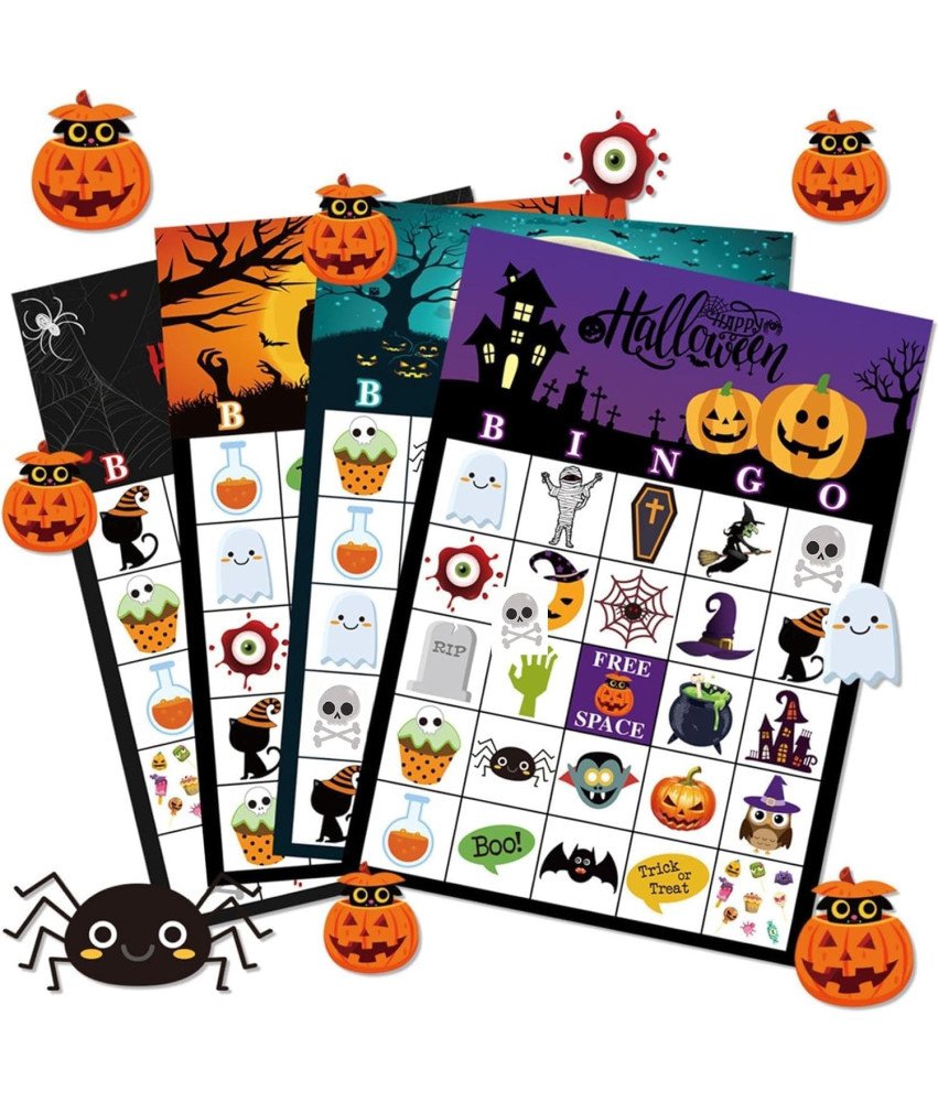 Gra Bingo na Halloween Prezent dla Dzieci Zestaw 36 Sztuk na Urodziny