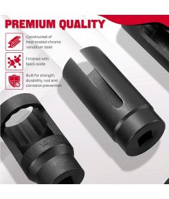 Klucze Nasadowe 7-Częściowy Zestaw Uniwersalne Demontaż Czujników O2