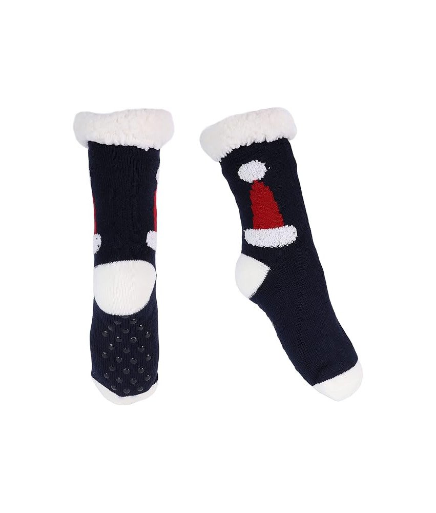 Damskie Skarpetki Ciepłe na Zimę Antypoślizgowe Skarpety Czarne Uniwersalne