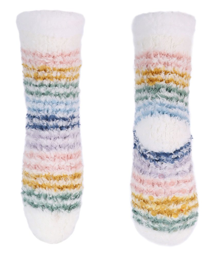 Damskie Skarpetki Ciepłe na Zimę Antypoślizgowe Kolorowe Uniwersalne