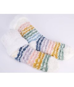 Damskie Skarpetki Ciepłe na Zimę Antypoślizgowe Kolorowe Uniwersalne
