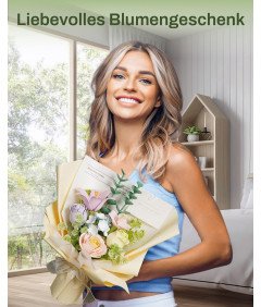 Sztuczne Kwiaty Bukiet Kwiatów Klocki Puzzle 3D na Walentynki Dzień Kobiet