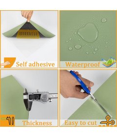 Samoprzylepne Płytki Podłogowe PVC Zielone i Białe 20 Sztuk 30x30 cm 1,8 m²