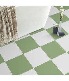 Samoprzylepne Płytki Podłogowe PVC Zielone i Białe 20 Sztuk 30x30 cm 1,8 m²