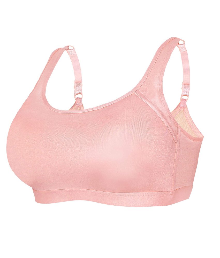 Biustonosz Top Sportowy Treningowy do Yogi Oddychający Różowy S