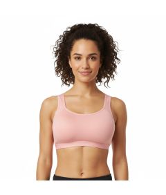 Biustonosz Top Sportowy Treningowy do Yogi Oddychający Różowy S