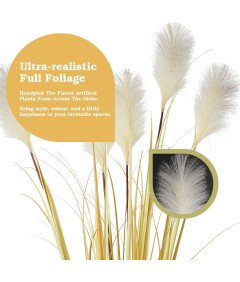 Sztuczna Trawa Pampasowa Ozdobna w Doniczce 150 cm Złota Dekoracyjna
