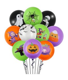 Balony Lateksowe Dekoracyjne Halloween Impreza Dynia Zestaw 30 szt 30 cm