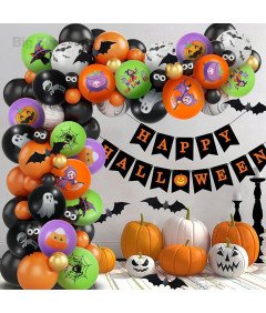 Balony Lateksowe Dekoracyjne Halloween Impreza Dynia Zestaw 30 szt 30 cm