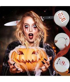 Opaski na Głowę Akcesoria Halloween Tasak Nóż Naklejk Zestawi 35 Elementów