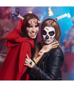 Opaski na Głowę Akcesoria Halloween Tasak Nóż Naklejk Zestawi 35 Elementów