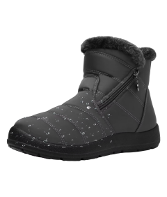 SCECOCRS Damskie Buty Zimowe Śniegowce Ocieplane Wodoodporne Szare 41 EU