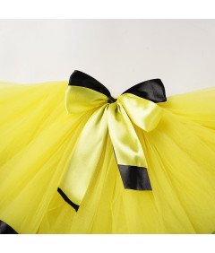 Kostium Przebranie Strój Karnawał Pszczoły dla Dziewczynek 6-8 Lat Żółty