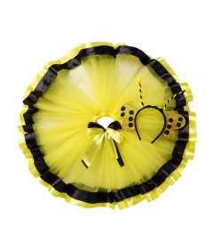 Kostium Przebranie Strój Karnawał Pszczoły dla Dziewczynek 6-8 Lat Żółty