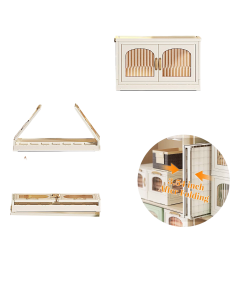 Szafka Składane Skrzynie z Pokrywką 4 Poziomy 225 L 126,5 x 55 x 32,5 cm