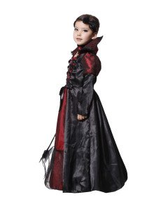 Kostium Strój Wampira Wampirzyca Przebranie Halloween Karnawał 110/120 cm