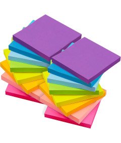 Karteczki Samoprzylepne Notes Zestaw 1600 Kartek 76x76 mm MIX Kolorów
