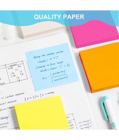 Karteczki Samoprzylepne Notes Zestaw 1600 Kartek 76x76 mm MIX Kolorów