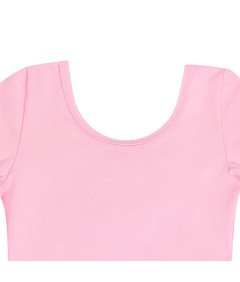 Body Baletowe ze Spódnicą Tutu Strój Baletnicy Długi Rękaw Różowy 140 cm