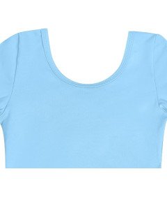 Body Baletowe ze Spódnicą Tutu Strój Baletnicy Długi Rękaw Niebieskie 130cm