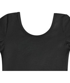 Body Baletowe ze Spódnicą Tutu Strój Baletnicy Długi Rękaw Czarne 120 cm