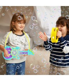 Maszyna do Baniek Mydlanych Gitara Automat Muzyka Oświetlenie Led + Płyn