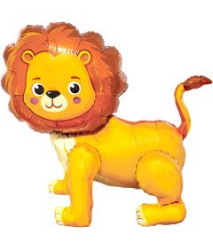 Gigantyczny Balon Foliowy 3D Lew Stojąca Zabawka Zoo Dekoracja Safari 54 cm