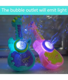 Maszyna do Baniek Mydlanych Gitara Automat Muzyka Oświetlenie Led + Płyn