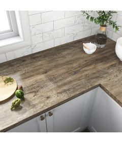 VEELIKE Samoprzylepna Folia Meblowa Struktura Drewna Szara 60 x 900 cm