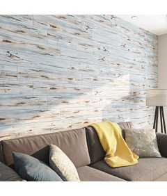 FunStick Panele Płytki Winylowe Samoprzylepne Blue Wood 15 szt. 90x15 cm