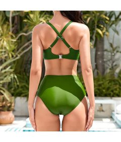 Mooncore Bikini Women Push-Up Zielone Regulowane Wyszczuplające Rozmiar 2XL